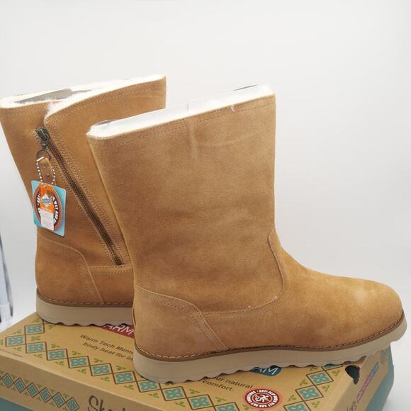 NEW Skechers Women's  10 Keepsakes 2.0 Warm Road Hi Top Boots Tan Brown *READ* - Picture 2 of 13